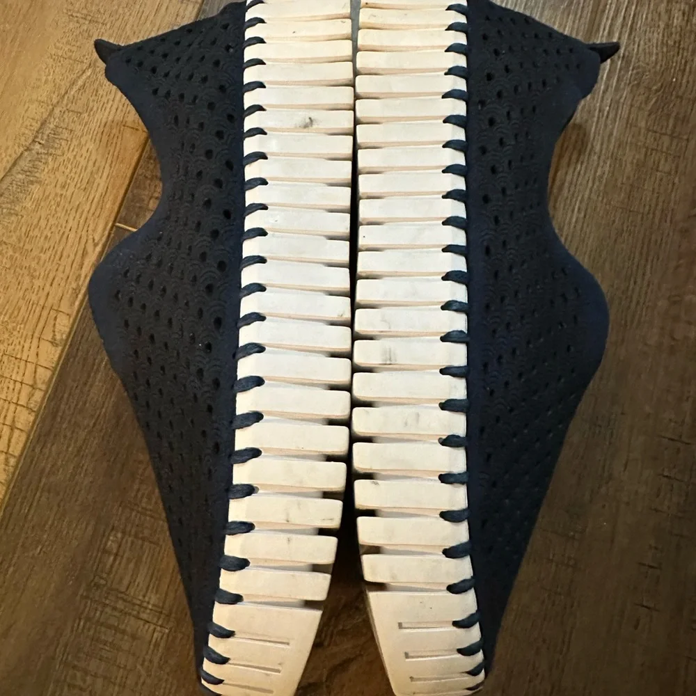 Ilse Jacobsen Blue Suede Tulip Slip On Flats‎ Laser Cut Pattern Women's Sz EU 38 - Picture 7 of 14